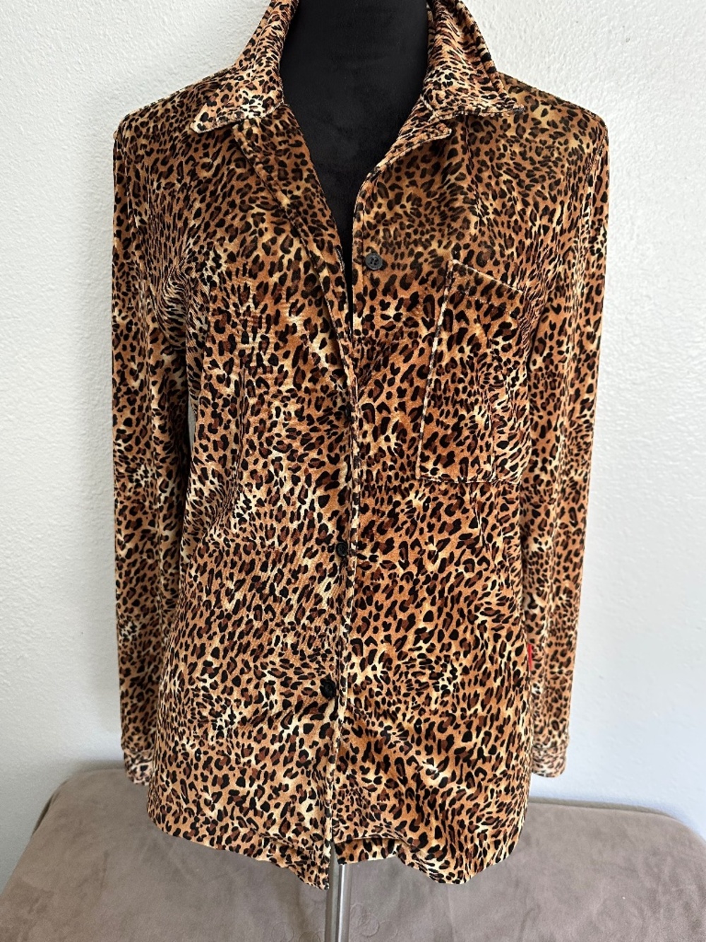 UNIF Leopard Velour Shacket